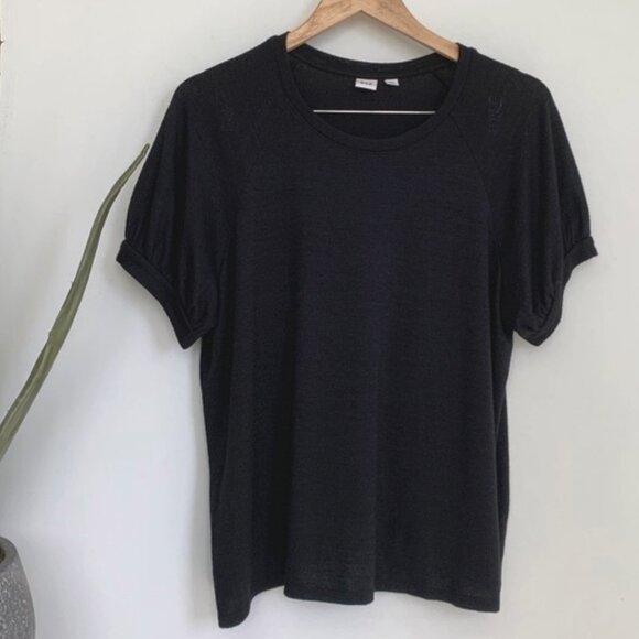 GAP Softspun Puff Sleeve T-shirt Top Large Petite - Picture 4 of 8
